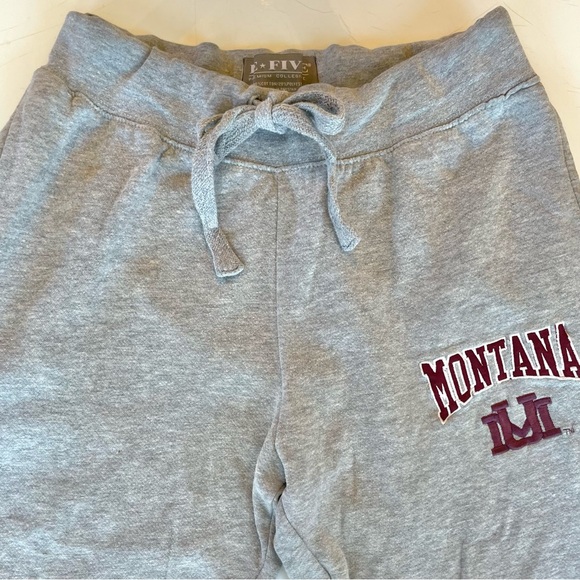 University Of Montana E-Five Gray Embroidered Drawstring Sweatpants Size Med - Picture 4 of 6